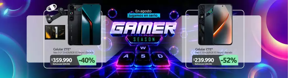 Catálogo PC Factory Página 4: Zte - celular neo 5 256gb/8gb 5g negro liberado €239.990,00
