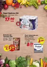 Tabloide Dia Página 3: Extrato de Tomate DIA €2,99, Papel Higiênico DIA €17,90