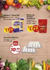 Tabloide Dia Página 4: Massa c/ Ovos DIA €2,99, Molho de tomate predilecta tradicional €1,39