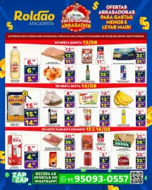 Folheto Roldão Página 1: Tradicional - café 3 corações €23,90, Cotton - papel higiênico folha dupla €33,90