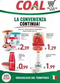 Volantino Coal Pagina 1: Polpa di pomodoro Coal €0,99, Prosciutto crudo Coal €1,29