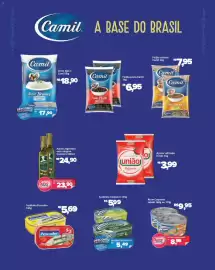 Catálogo Supermercados Savegnago Página 14: Feijão preto Camil €6,95, Sardinha Coqueiro €5,49