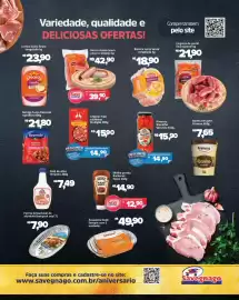 Catálogo Supermercados Savegnago Página 3: Bacon manta seara €39,90, Bisteca suína €18,90