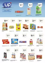 Folheto Aqui é fresco Página 2: Logurte yoggi 5zero morango-kiwi €1,89, Up wash aloe vera €2,99