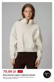4F gazetka tydzień 33 Strona 7: Bluza dresowa regular z kapturem damska €79,99