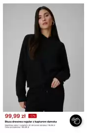 4F gazetka tydzień 33 Strona 9: Bluza dresowa regular z kapturem damska €99,99