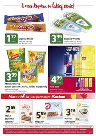 Marketvita gazetka Strona 8: Migdały Auchan €5,99, Krakersy mini o smaku ser i cebulka Lajkonik €3,99