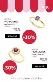 Briju gazetka Strona 14: Pierścionek złoty z cyrkonią Briju €1.743,00, Pierścionek złoty z ametystem Briju €903,00