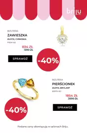 Briju gazetka Strona 15: Pierścionek złoty z brylantem Briju €1.854,00, Zawieszka złota z cyrkonią Briju €834,00