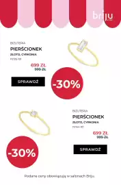 Briju gazetka Strona 16: Pierścionek złoty z cyrkonią Briju P2105-101 €699,00