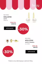 Briju gazetka Strona 9: Kolczyki złote z cyrkoniami Briju €973,00, Kolczyki złote z perłami Briju €1.743,00