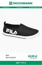 Deichmann gazetka tydzień 33 Strona 3: Buty wsuwane Fila €69,99