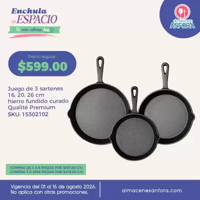 Almacenes Anfora (válido hasta 16-08)