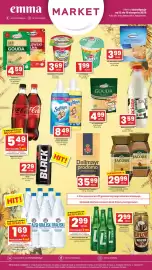 EMMA market gazetka | Market Strona 1: Mleko Łaciate Świeże 3,2% €3,59, Woda mineralna gazowana Jurajska Lekki Gaz €1,69