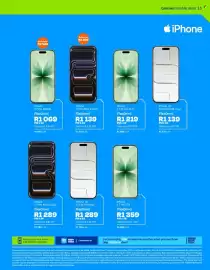 Telkom catalogue Page 15: IPhone Air 1TB €38.279,00, IPhone 17 Pro Max 512GB €1.289,00