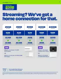 Telkom catalogue Page 18: Telkom Smart Router €79,00, HUAWEI E5576 Router €20,00