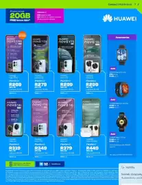 Telkom catalogue Page 7: Huawei Nova 14 €12.939,00, Huawei Nova Y73 €6.499,00