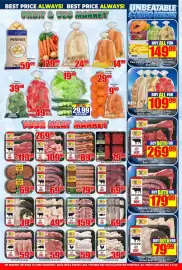 Three Star Cash and Carry catalogue Page 5: MEAT MARKET FRESH MEAT CHICKEN €59,99, Pork Shoulder Chops €59,99