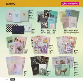 Empik gazetka Strona 29: Zeszyt A4 Moomin 60 kartek kratka €14,99, Zeszyt A5 Harry Potter 32 kartki kratka €6,99