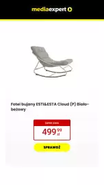 Media Expert gazetka Strona 11: Fotel bujany Esti & Esta Cloud (P) Biało-beżowy €279,99