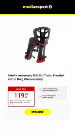 Media Expert gazetka Strona 21: Fotelik rowerowy Bellelli Tatoo Przedni Ciemnoszary €119,99