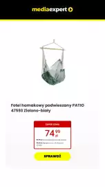 Media Expert gazetka Strona 9: Fotel hamakowy podwieszany Patio €74,99
