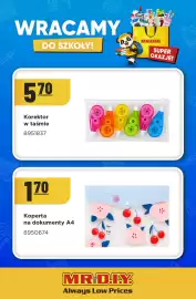 MR. DIY gazetka Strona 3: Koperta na dokumenty A4 MR. D.I.Y €1,70, Korektor w taśmie MR. D.I.Y. 6-pak €5,70