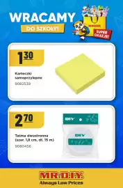 MR. DIY gazetka Strona 5: Karteczki samoprzylepne €1,30, Taśma dwustronna MR. DIY €2,70