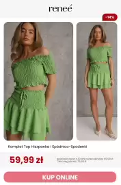 Renee magazyn tydzień 33 Strona 2: Komplet Top Hiszpanka i Spódnico-Spodenki Renee €59,99
