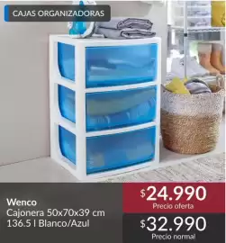 Catálogo Constructor Sodimac Página 9: Wenco - cajonera 50x70x39 cm 136.5 i blanco/azul €24.990,00