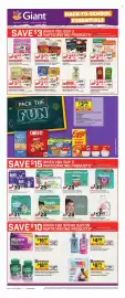 Giant Food weekly ad week 33 Page 7: Pretzelized Pretzel Crackers €2,79, Catalina Crunch Protein Snack Mix €3,99