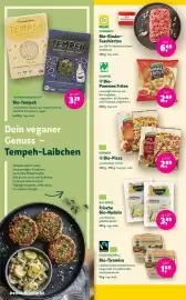 Denn's Biomarkt Flugblatt Seite 8: DENNREE Bio-Pizza €2,99, BIO-VERDE Frische Bio-Nudeln €3,49