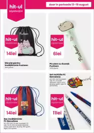 Catalog Pepco săptămâna 33 Pagină 2: Pusheen Pix șters €6,00, Hit-ul săptămânii Sac încălțăminte FC Barcelona €14,00