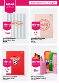 Catalog Pepco săptămâna 33 Pagină 3: Mini evidențiatore formă băuturi 4 culori €8,00, Coca-Cola caiet €3,50