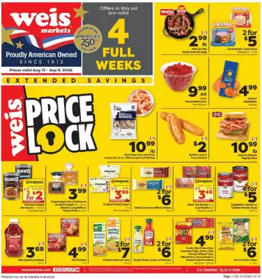 Weis Markets weekly ad (valid until 9-09)