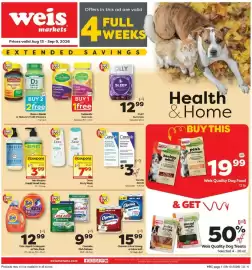 Weis Markets weekly ad Page 1