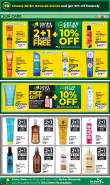 Dis-Chem catalogue Page 13: Palmer's Sunless Tanning Moisturiser €169,99, Xeroderm Sunscreen SPF40 €249,99