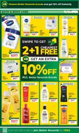 Dis-Chem catalogue Page 15: Aveeno Skin Relief Body Wash €211,49, Vaseline Men Soothing Body Lotion €71,99