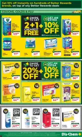 Dis-Chem catalogue Page 5: Flo Baby Saline Nasal Spray €176,79, Borstol Cough Remedy €70,39