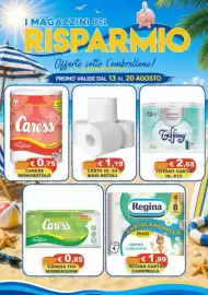 Volantino Magazzini del Risparmio settimana 33 Pagina 1: Caress asciugapiù €0,75, Tiffany carta €2,65