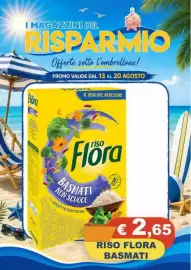 Volantino Magazzini del Risparmio settimana 33 Pagina 19: Riso Flora Basmati €2,65