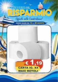 Volantino Magazzini del Risparmio settimana 33 Pagina 6: Carta ig. maxi rotoli €1,19