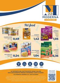 Volantino Moderna Pagina 42: Miglior cane manzo pollo tacchino €1,04, Friskies cane secco active balance €6,36