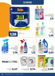 Volantino Moderna Pagina 38: Smac sgrassatore €1,12, VIAKAL spray bagno/ doccia fresco/ igienizzante regolare €1,78