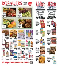 Rosauers weekly ad week 33 Page 1