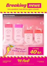 Hi five tilbudsavis uge 33 Side 1: Tipsy Fox kropspleje €40,00