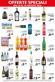 Volantino Maxi Supermercati Pagina 6: Birra chiara Lasko Club €1,05, Vermouth MARTINI bianco €8,99