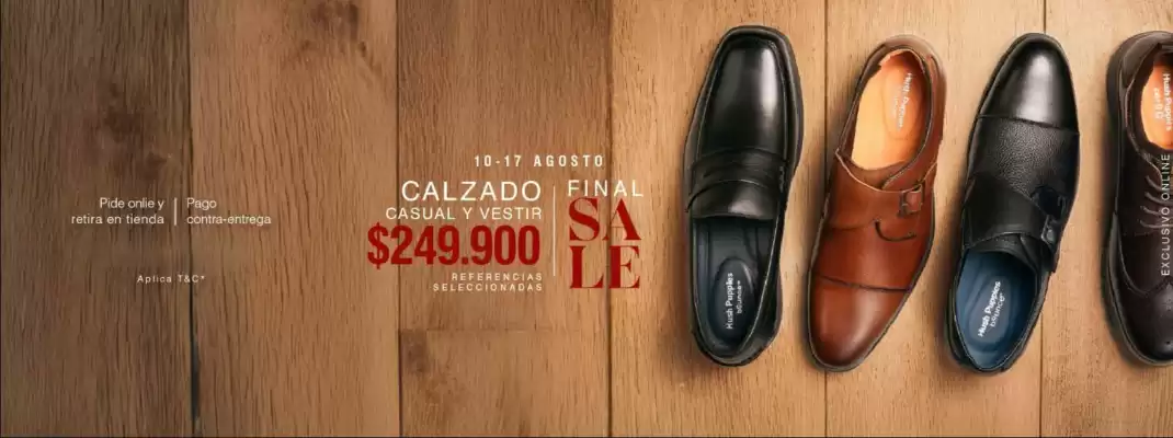 Hush Puppies (válido hasta 19-08)