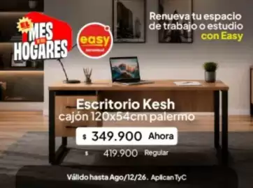 Catálogo Jumbo Página 13: Palermo - escritorio kesh cajón 120x54cm palermo €349.900,00