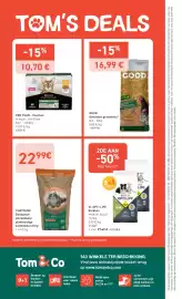 Tom&Co folder Pagina 6: Chatoune biologisch afbreekbare plantaardige kattenbakvulling €22,99, Vl opti life brokken €97,49